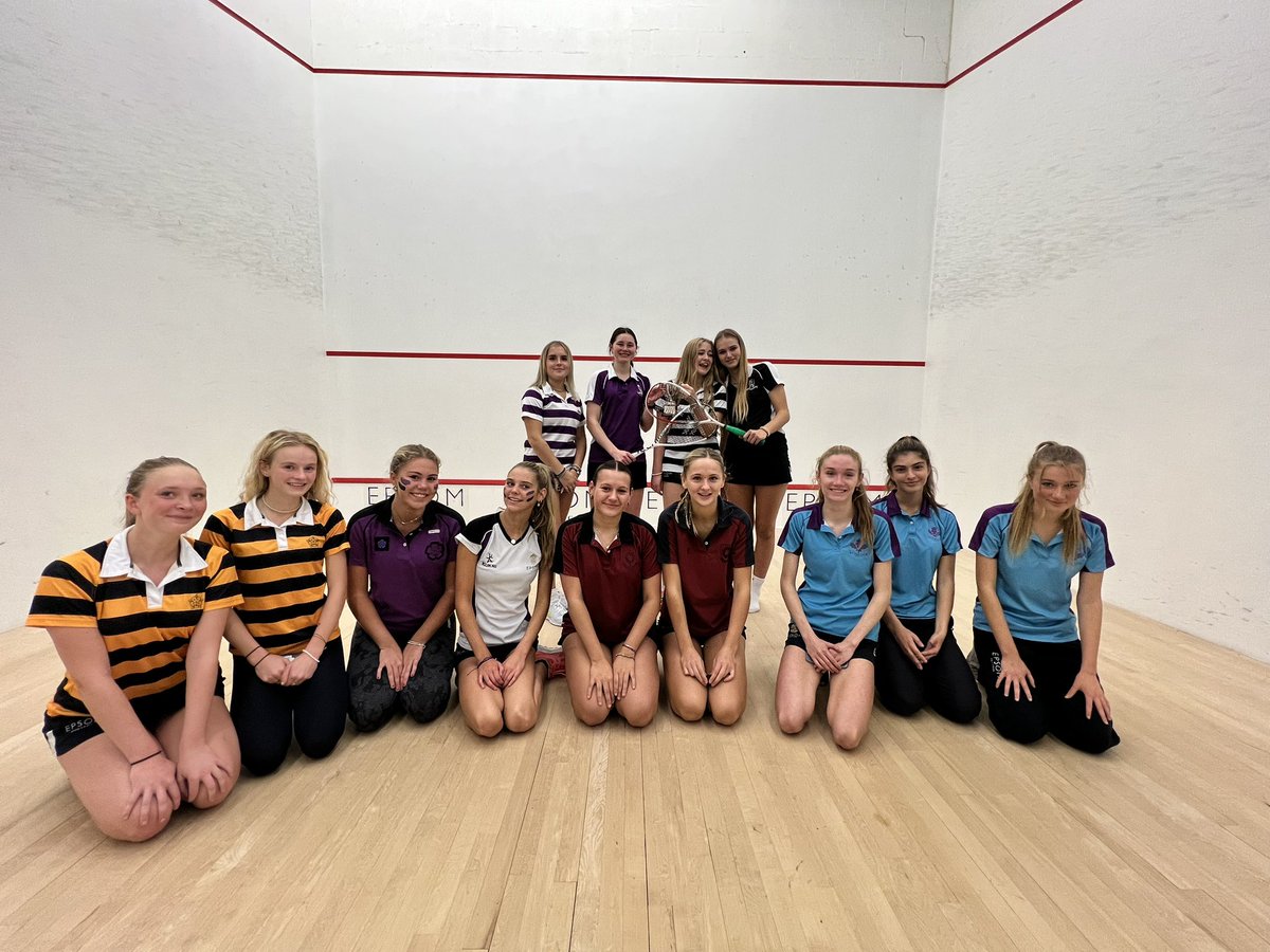 Well done to all the girls who participated in House Squash. It was a joint 1st place for Crawford and Wilson, in an exciting final game!! @EpsomCCrawfurd @EpsomC_Wilson @EpsomC_White @EpsomCRaven @EpsomC_Murrell @EpsomC_Rosebery