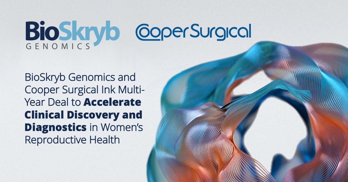 bioskryb's tweet photo. We're excited to share that BioSkryb is partnering with @CooperGenomics to bring our #genomic amplification technology to the field of preimplantation genetic testing and improve discovery and diagnostics in women’s #reproductivehealth. Read more: https://t.co/EyW0WZ2xF9 https://t.co/Axkyze63La
