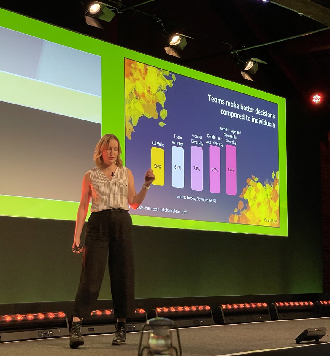 Diverse SEO teams make better decisions 66-87% than individuals with no support. I’m biased but I highly value peer review and perspective and I know some great consultants working alone do this within their networks. #SearchLove via @chameleon_jrnl