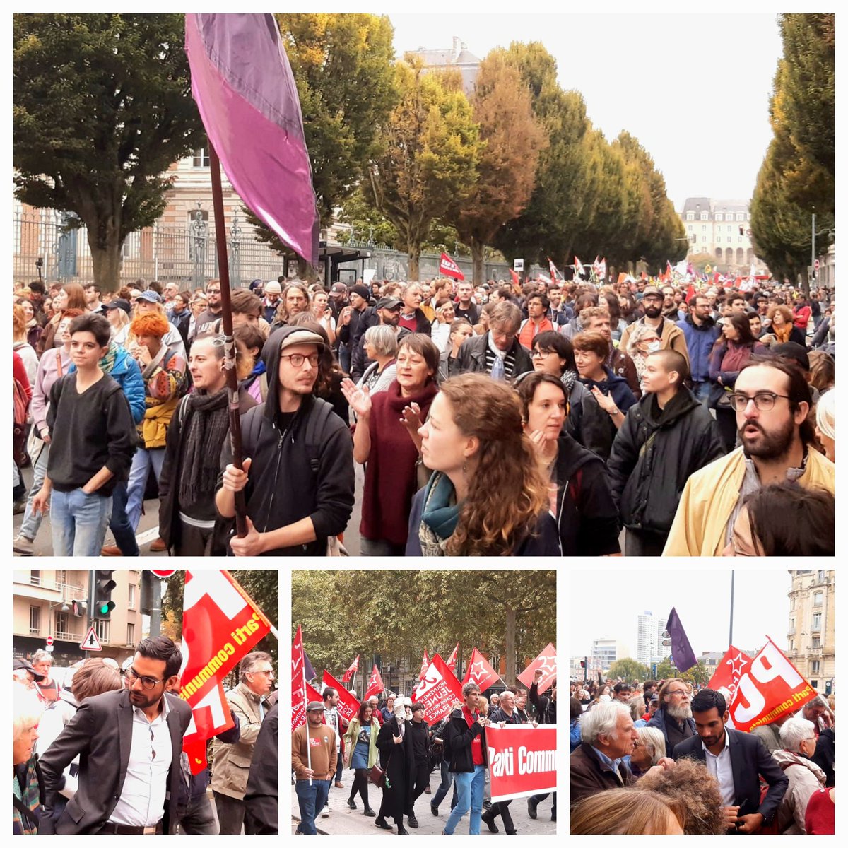 Du monde à Rennes pour la hausse des salaires et des pensions
#Greve18Octobre