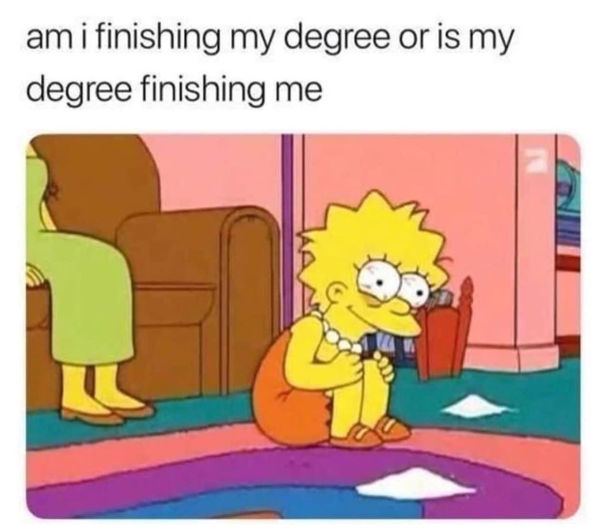 bookof_james's tweet image. Graduate school got me like … #BlackGrad #BlackGradThoughts #TrynaGrad #FinalSemester