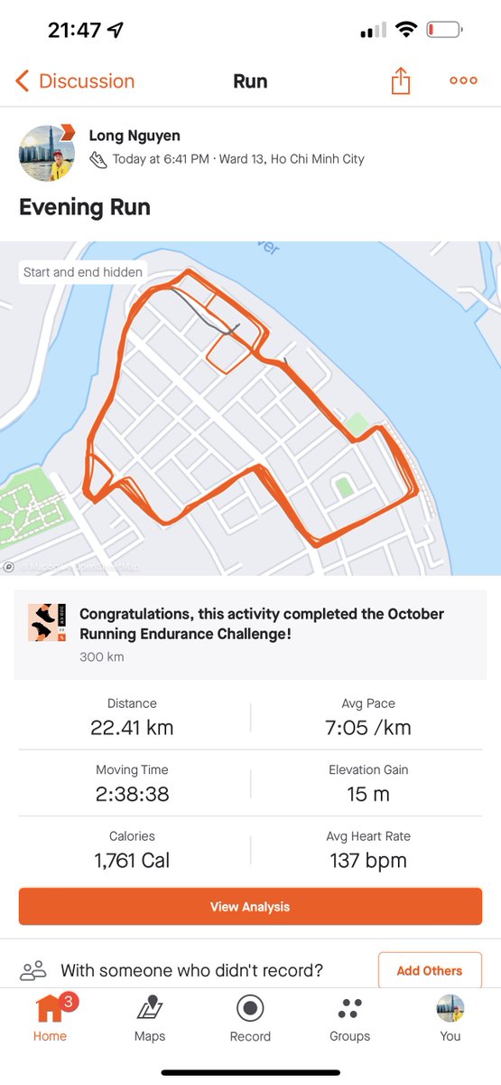 LongNguyenIT's tweet photo. Run 14 - 200km/10d. 
I will finish it tomorrow.
#STEPNLevel30  #STEPN10DayChallenge #STEPNchamps 
@STEPN_Su
@Firelauncher_
 #PowFireSu https://t.co/pcn68O1nTP