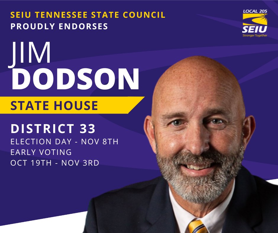 We need more teachers - and union members - in office. @dodsonfortnrep will fight for our families, our students, and our communities, we're so excited to endorse him for District 33!