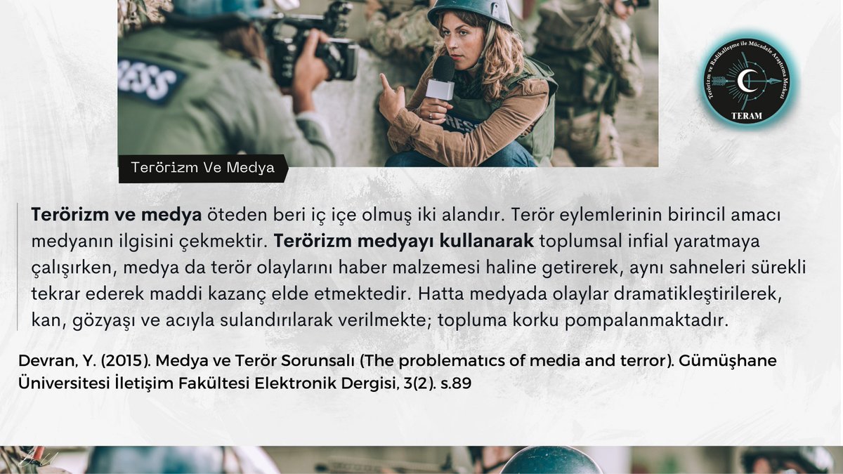 TAAM_Merkezi's tweet photo. Terör ve Terörizm Kavramları❓
#TERAM #Terörizm #Terörizmvemedya https://t.co/I9fyAwS4v5
