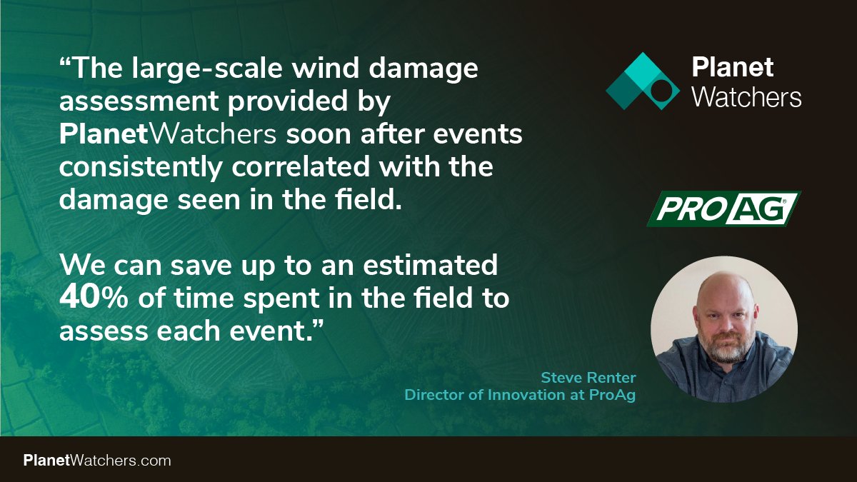 PlanetWatchers's tweet photo. We're still buzzing about this feedback from Steve Renter, Director of Business Innovation at @ProAgIns.  Read the case study here: https://t.co/eoxKTKFSur https://t.co/zW0VtAkCuc