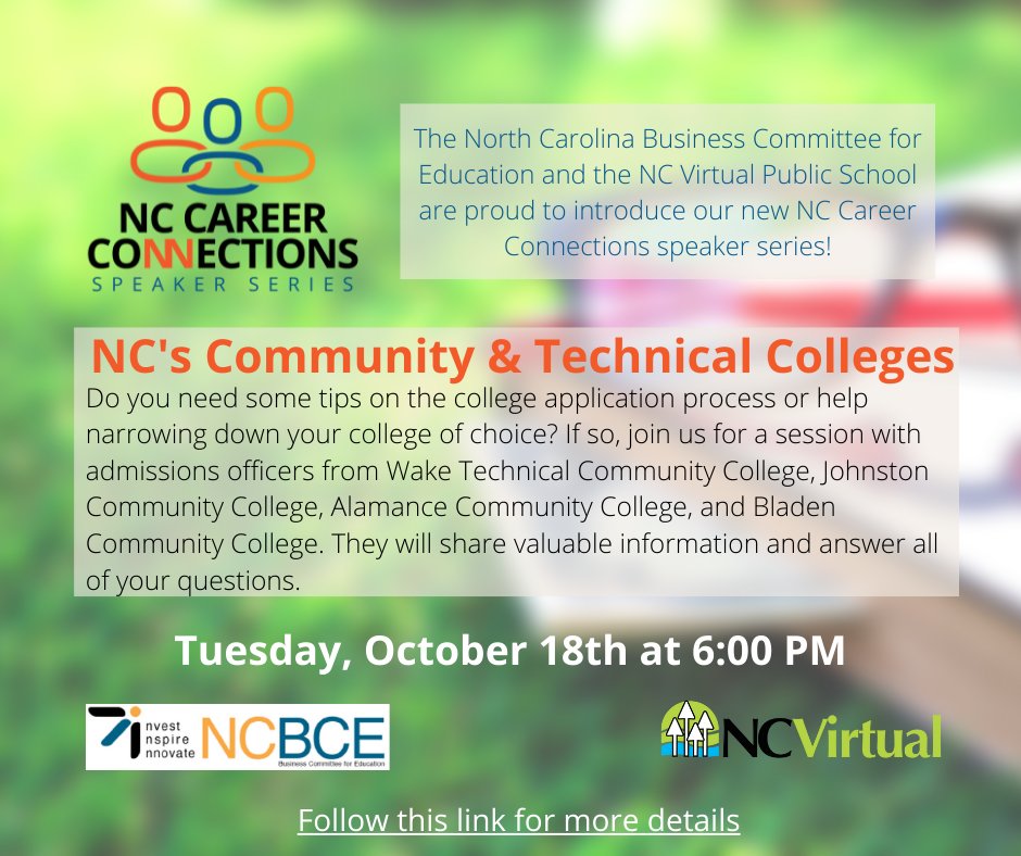 ncvps_ptc's tweet photo. -Don't forget these great Iwork sessions this week:
**NC Community Colleges and Technical Schools - Tuesday, 10/18, at 6 p.m.
IworkNCVirtual Zoom Room Link - 
Find these sessions and other great sessions https://t.co/1VtNFrQmpU https://t.co/9vIIKEi7j2