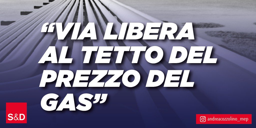 cozzolino62's tweet photo. Arriva un segnale importante da #Bruxelles sul tetto al prezzo del #gas. Una scelta giusta per l’Italia 🇮🇹 🇪🇺 https://t.co/oruQuaTN5x