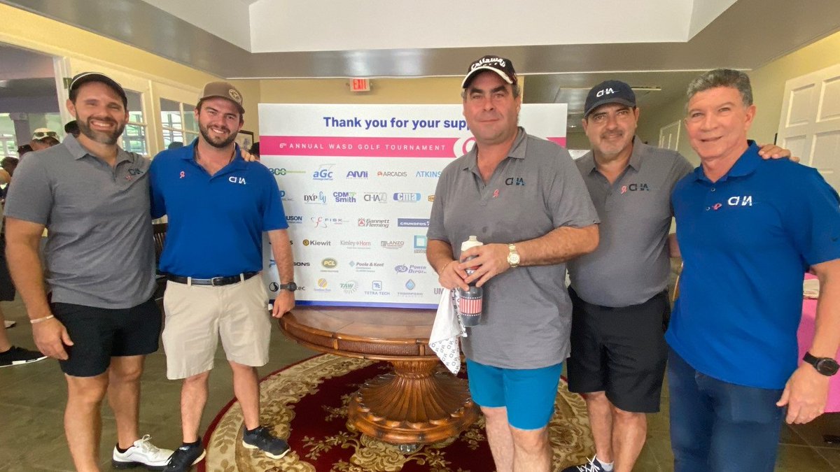 apcte_engineers's tweet photo. Folks from @CHAcompanies Miami Office participated recently in the 2022 M-D WASD/Breast Cancer Golf Tournament at the Country Club of Miami. The annual event benefits the American Cancer Society, whose mission is to lead the fight for a world without cancer.#CancerAwareness https://t.co/WSYruciSf8