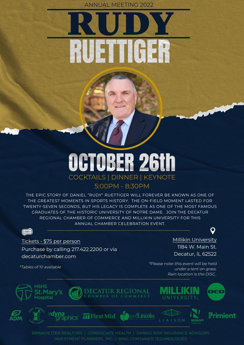 Illprepguys's tweet photo. Don't miss Rudy! Here in Decatur Next Wednesday night!                            https://t.co/YGVxJctH8g https://t.co/LLoBfLccSY
