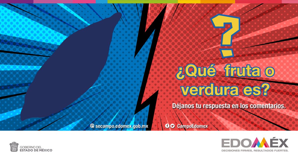 CampoEdomex's tweet photo. ¿Estás listo?💡
Hoy tenemos la #TriviaDelCampoEdoméx.
Participa en la dinámica y etiqueta a tus amig@s para que te ayuden a adivinar de qué fruta o verdura se trata. No olvides dejarnos tu respuesta en los comentarios. 👉🏻En la tarde subiremos la respuesta. #LaTierraQueNosUne https://t.co/Rxlz3L6hOM