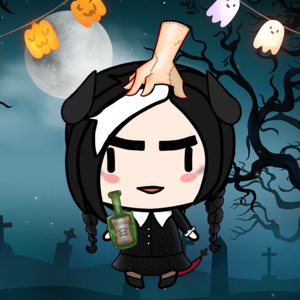 HanakoAwing's tweet photo. #HALLOWING DIA 14!

Eu mirei na Mortícia e acertei uma emo gótica 👍

Fantasia do dia (14/10/22): Mortícia e Wednesday Addams https://t.co/gNKM3GeMIk
