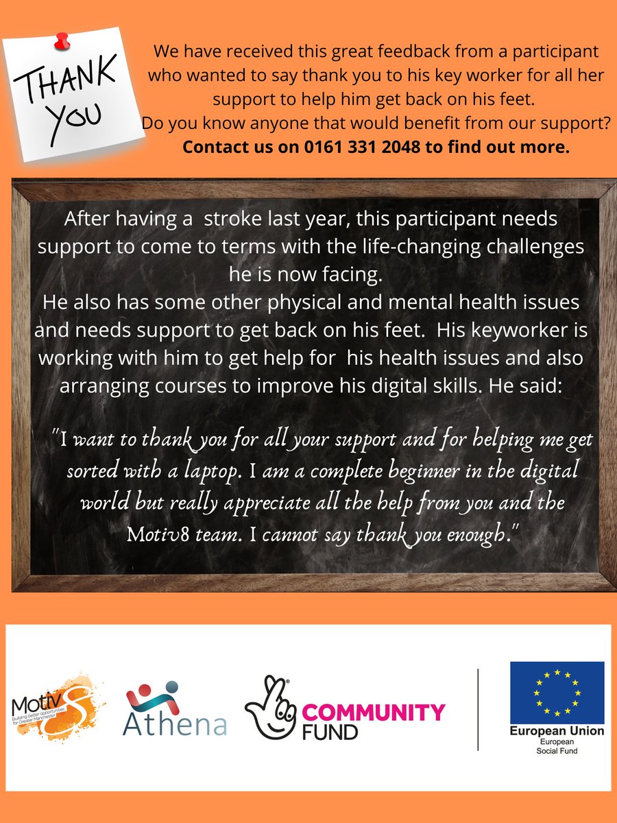 Many of our Motiv8 participants face digital exclusion. Our Digital Personalisation Fund has provided 141 laptops, 11 smartphones, 4 tablets and 48 data packages, with 58% of recipients so far moving into work, training or job searching. #TNLComFundESF <a href="/TNLComFund/">The National Lottery Community Fund</a> #Getonlineweek