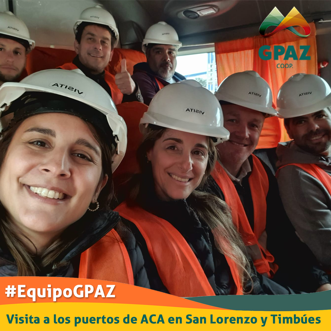 GPAZcoop's tweet photo. Integrantes del #EquipoGPAZ de Marcos Juárez, General Roca, Noetinger e Inriville, visitaron esta mañana los puertos de A.C.A. en San Lorenzo y Timbúes.
Gracias por recibirnos @acacoop 🙌
#MarcosJuárez
#GeneralRocaCBA
#Noetinger
#Inriville https://t.co/eBVcHhAjJd