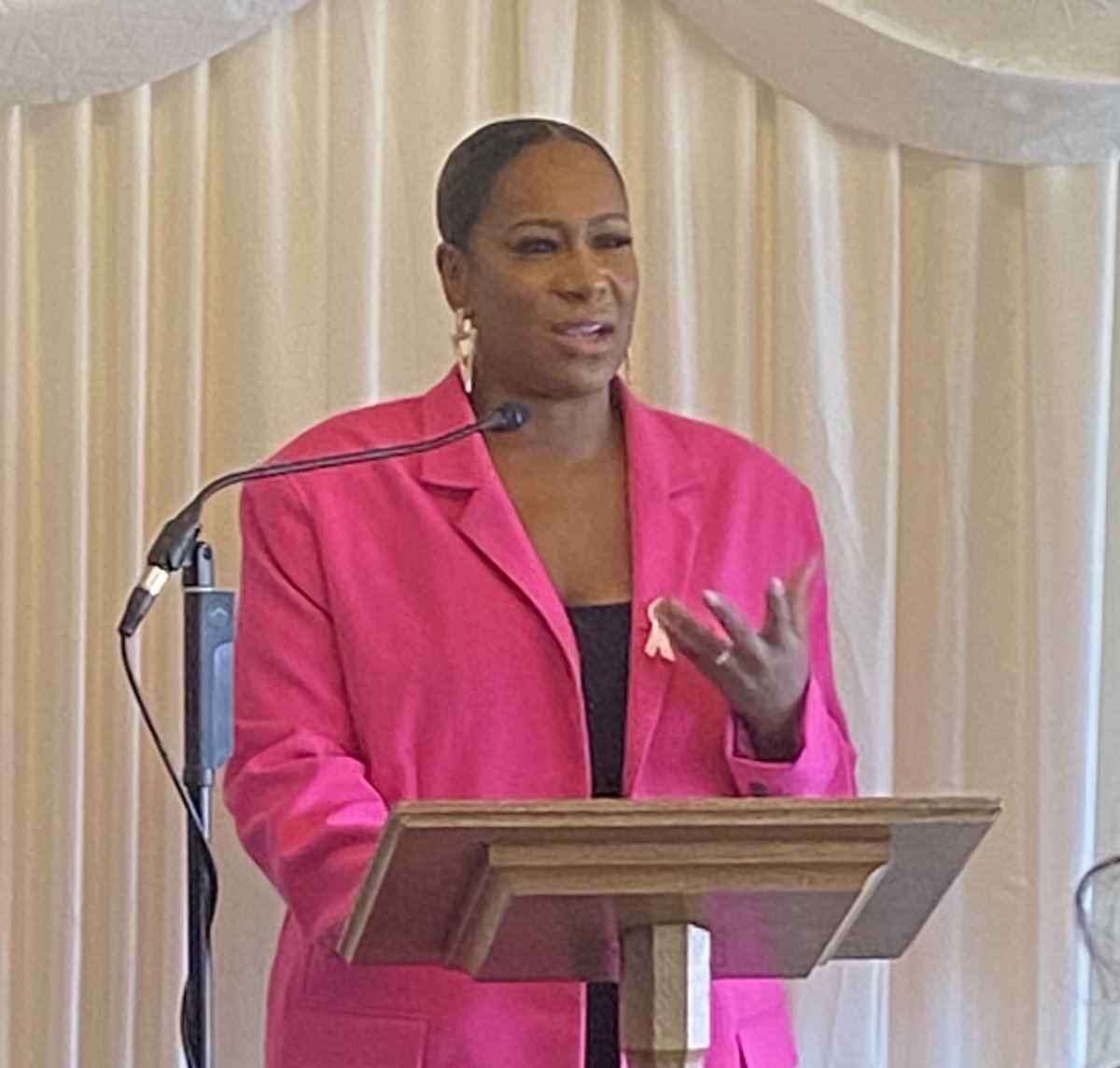 delythjmorgan's tweet photo. ⁦@leannepero⁩ speaking at #Timetoendbreastcancer ⁦@BreastCancerNow⁩ https://t.co/1UsfKSLt3k