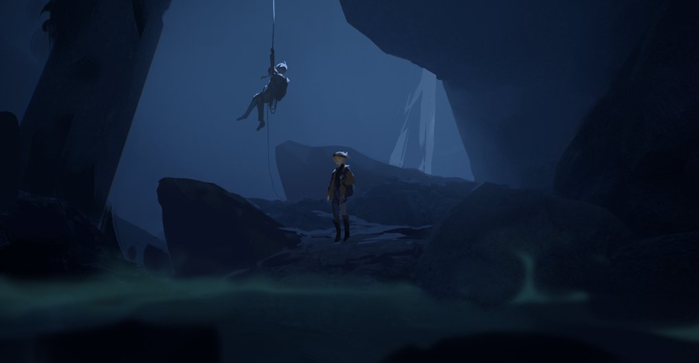 albether au about dangerous (and haunted) cave exploration :') 