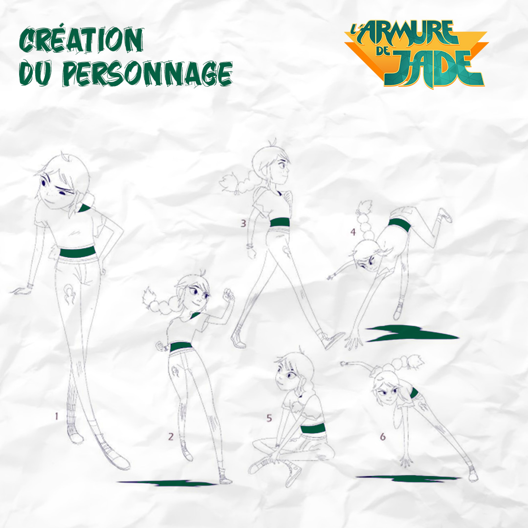 TeamTOstudio's tweet photo. ✏️🤔 Aujourd'hui, focus sur la création de notre héroïne Jade. Découvre les différentes étapes de sa recherche graphique.
#recherchegraphique #teamtostudio #creativity https://t.co/7qgPKLEbkL