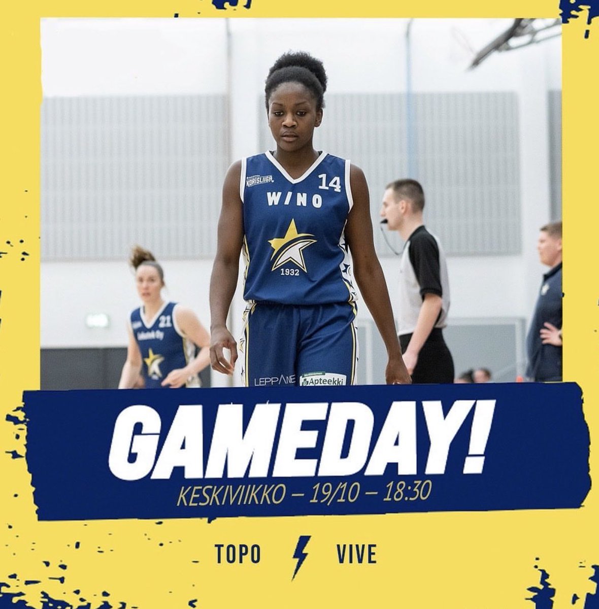 TopoBasket's tweet photo. Tomorrow we play! #NaistenKorisliiga #Kisahalli #ToPoStrong @vimpelinveto https://t.co/jgtS4EOEbh