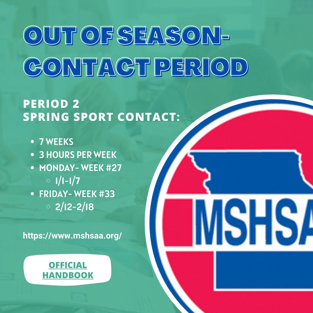 GirlsMsla's tweet photo. COACHES! An important reminder when planning your pre-season open gyms! Please check out the handbook on the MSHSAA website for any questions! https://t.co/VtmRUoJlbI