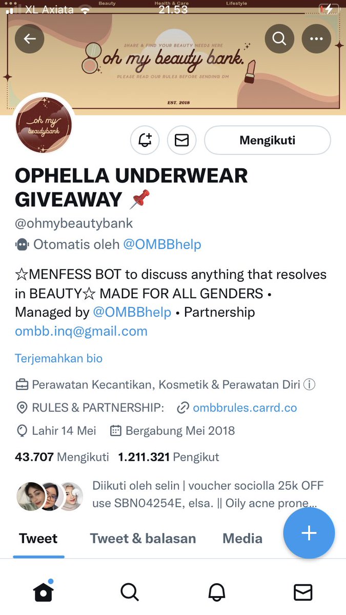 cantikaaa___'s tweet photo. @ohmybeautybank yukkk kitaa mutualan min hwheh https://t.co/okndnhFSqK