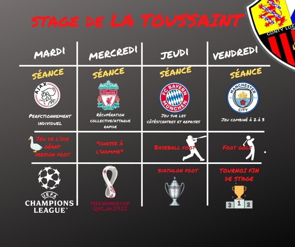 ContyLoeuillySC's tweet photo. LES STAGES DU CONTY LOEUILLY SC SONT DE RETOUR !!!

⚽🏃🏼♂️🏃🏽‍♀️♀️ Tu es passionné(e) de foot ? Viens participer aux stages du Conty Loeuilly SC https://t.co/V8PmbOLz52