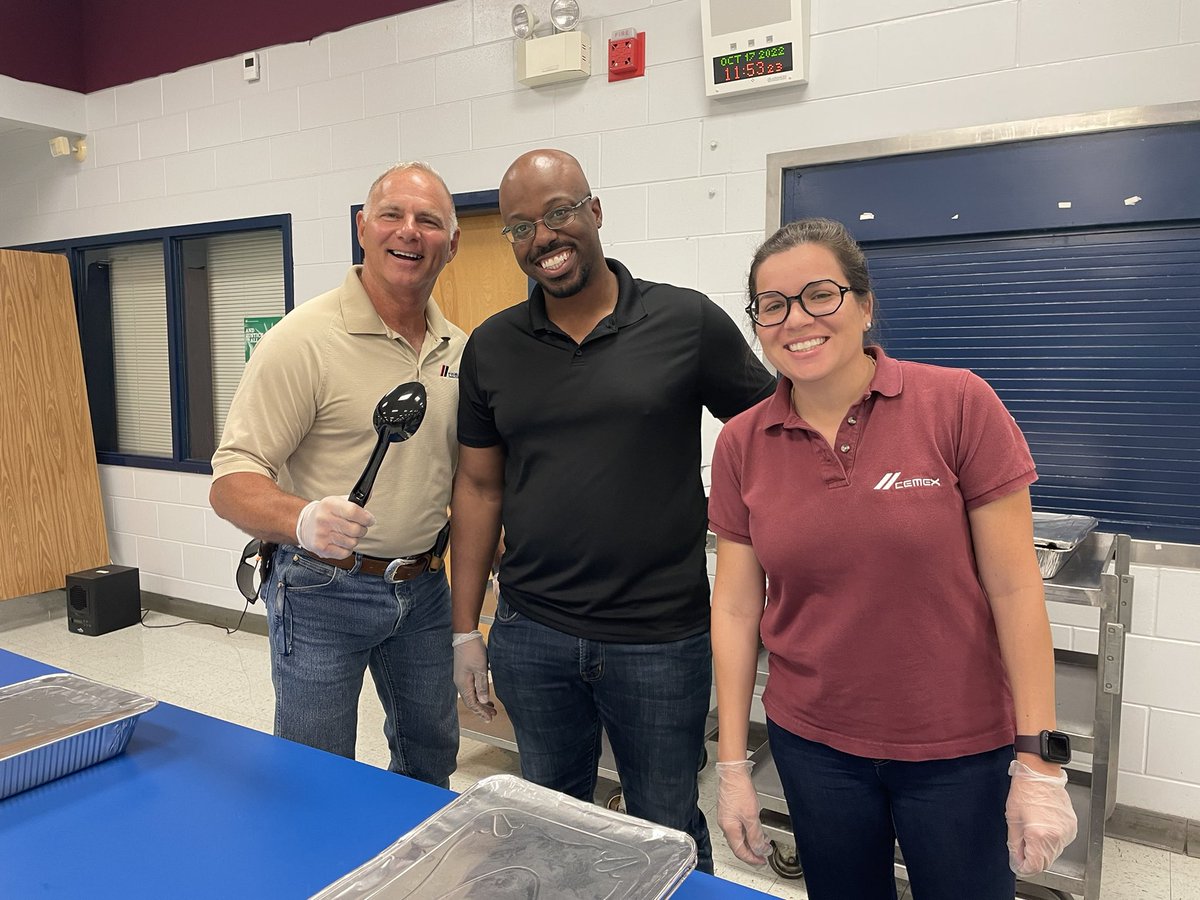 Community business partners coming together to serve teachers. <a href="/CEMEX_USA/">Cemex US</a> Davenport administrative offices partnered with a fellow <a href="/NEPChamber/">Northeast Polk Chamber of Commerce</a> member, Colon Bakery, to provide lunch for Loughman Oaks Elementary teachers and staff.