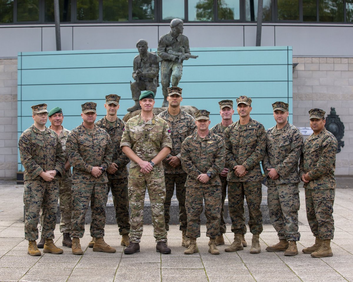 The Commando Training Centre Royal Marines had a fantastic visit from the USMC Expeditionary Operations Training Group (EOTG). CTCRM wishes Col Lagoski and his team a safe trip home. #USMC #Commando #Training #Specialist 🇺🇸🇬🇧