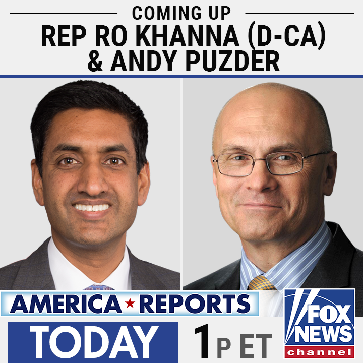 TUESDAY: NYT/Siena poll finds GOP gains edge as voter concern for the economy grows – @RoKhanna reacts. PLUS, Bloomberg Economics forecasts 100% chance of a recession within next year - @AndyPuzder on Americans saying we're already in one. Join @SandraSmithFox & @johnrobertsFox.