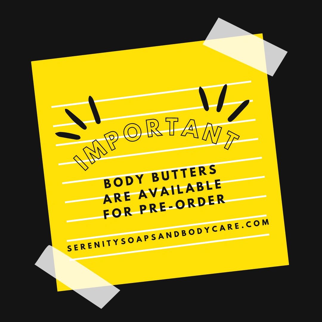 serenitysanc's tweet photo. Be the first in line to get yours. Now available for pre-order on the site. Click link in bio to order. 
#bodyshopbodybutters #bodyjoybutters #bodyscrubsandbutters #whippedbodybutters #bodybuttershop #bodybuttersandmore #naturalbodybutters #bodybutterseason #handmadebodybutters https://t.co/BaijCh8K4N