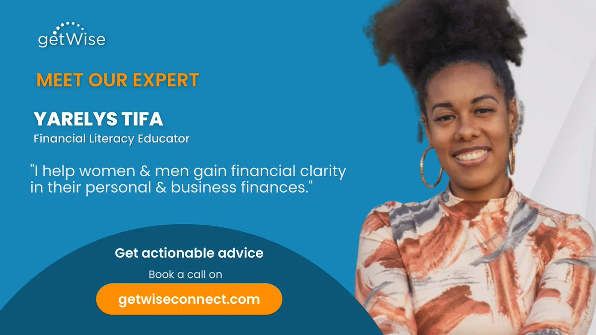 getWiseconnect's tweet photo. 💸 Are you feeling lost about your personal or business finances?
Let Yarelys Tifa, a wealth coach, help you get back on track.
Book a call with Yarelys on getWise.
https://t.co/mnbHLtmJQB
#WelcomeYarelys #getWiseConnect #FinancialClarity https://t.co/B1MreBBoUt