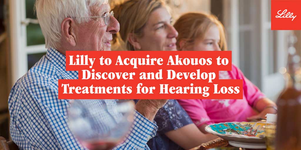 Our latest proposed acquisition could accelerate gene therapies that aim to restore, improve, and preserve hearing for patients living with disabling hearing loss worldwide. Read more here: e.lilly/3ghFlrU