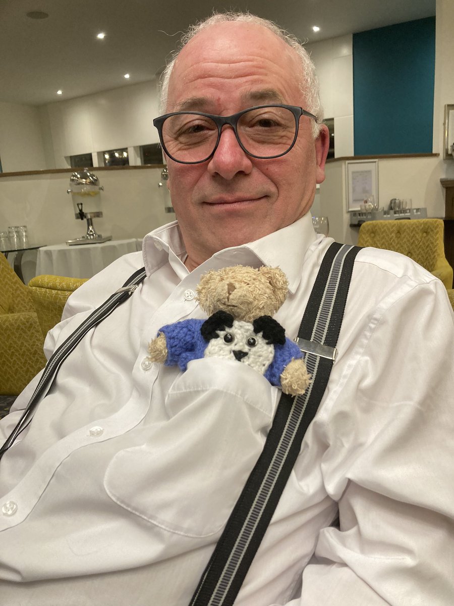 I’ve been a bit quiet recently, but Mummy Assistant has brought me to a fab big band break! Lots of great music so far, and last night I made friends with the brilliant jazz trumpeter Enrico Tomasso! He admired my panda jumpy 😀