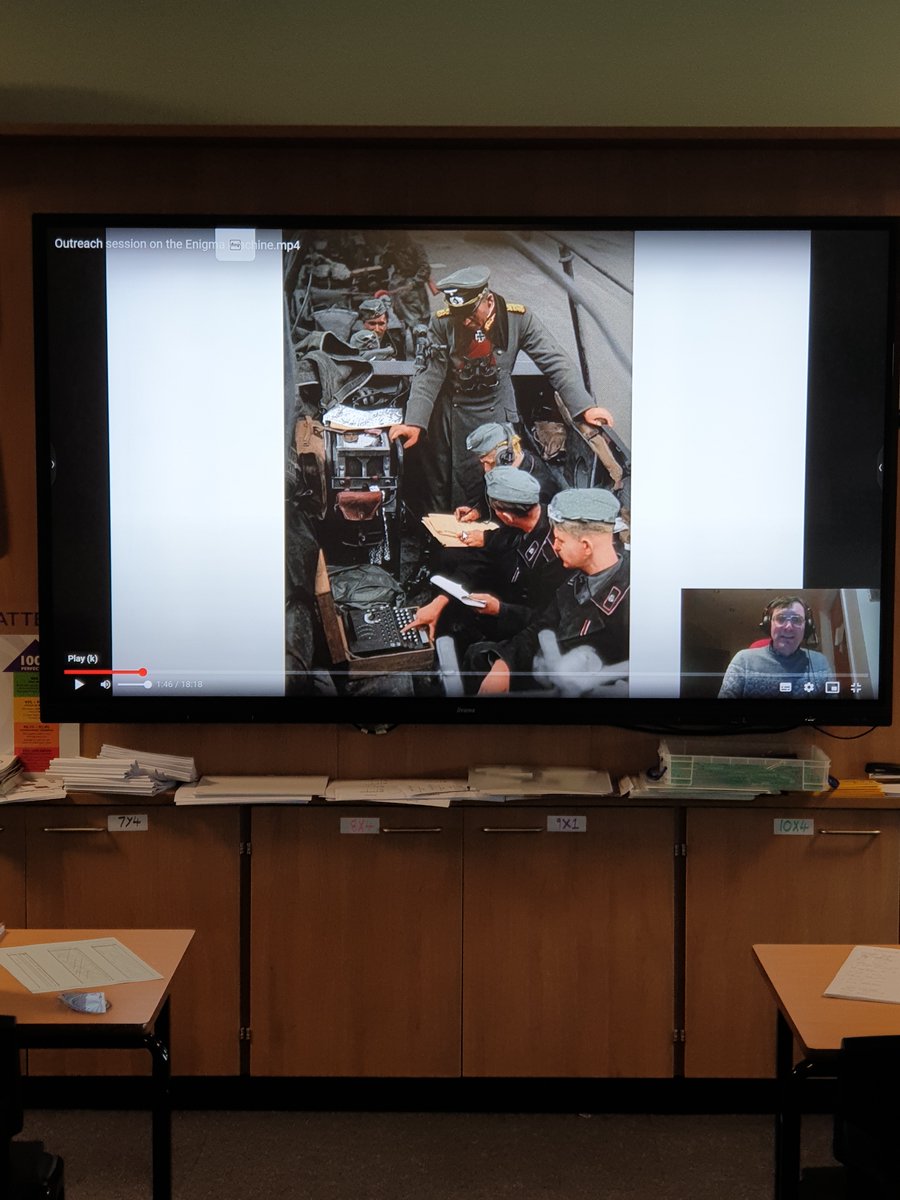 OAHemsworth's tweet photo. We had 22 top code breakers at maths master tonight, making their own model of an Enigma machine with help from video speaker, Dr. Chris Hughes, from the University of York. #CodeBreakers https://t.co/9PLpFnoOwN