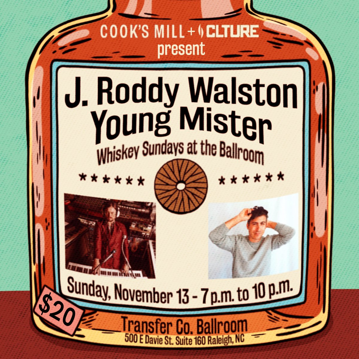 Transfer Co. Ballroom (@transfercovenue) on Twitter photo JUST ANNOUNCED ๐
Cook's Mill Whiskey and <a href="/CLTure/">CLTureยฎ ( culture )</a> are teaming up to bring a double-bill show of J Roddy Walston and Young Mister to the Ballroom on Sunday 11/13
This show will sell out, so grab your tickets while you can โ starting at $20. Tickets ๐
bit.ly/3gjg2pH JUST ANNOUNCED ๐
Cook's Mill Whiskey and <a href="/CLTure/">CLTureยฎ ( culture )</a> are teaming up to bring a double-bill show of J Roddy Walston and Young Mister to the Ballroom on Sunday 11/13
This show will sell out, so grab your tickets while you can โ starting at $20. Tickets ๐
bit.ly/3gjg2pH