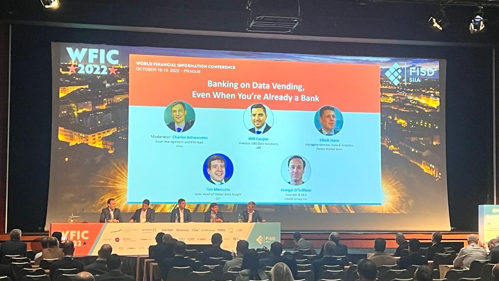 marketdatabp's tweet photo. Banks are now increasingly becoming data providers themselves. Today’s panel discussion @FISD_SIIA #WFIC2022 focuses on how data subscription relationships are managed including entitlements, data usage monitoring and CRM integration.
#datavendor #marketdata https://t.co/nTIKYcAwVT