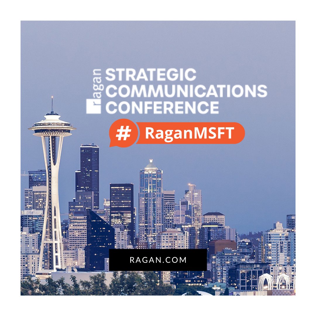 Good morning, communicators! What are your must-dos in Seattle? Our team is headed to the Emerald City today ahead of our Strat Comms Conference. We're so excited to welcome all of you tomorrow! #RaganMSFT