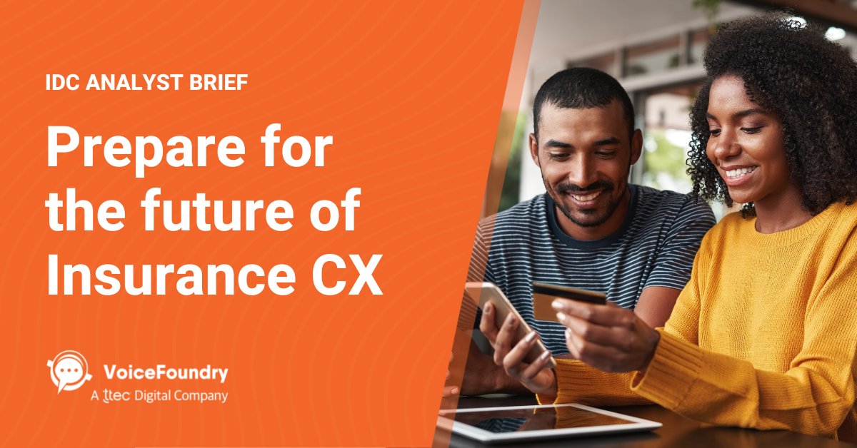 VoiceFoundry's tweet photo. In the latest analyst brief from IDC, “Zero-to-Digital Customer Relationships: The Route to Insurance Digital Resilience,” you’ll learn how to achieve true digital resilience in your insurance organization.

Discover How: https://t.co/jVnzMyElSg https://t.co/bcqzCldTjx