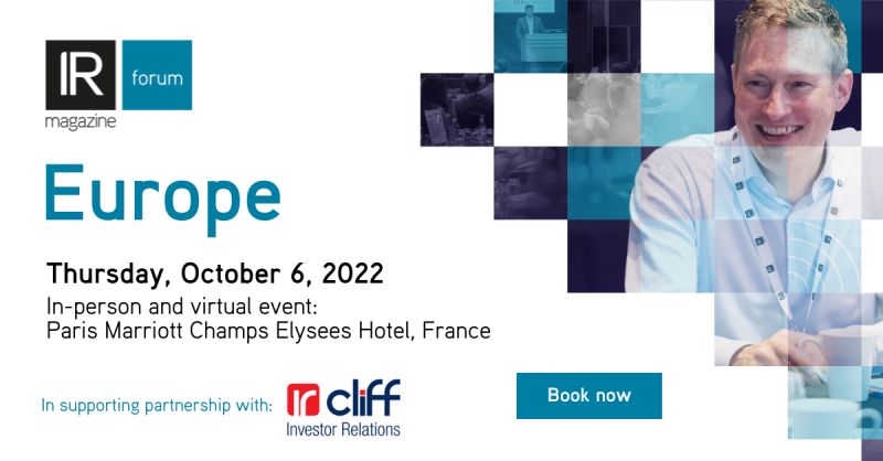 Retrouvez les replays du « Pan-European #event for Heads of IR », l’#IR Forum - #Europe d’ @IRMagazine  👉events.irmagazine.com/europeforum/?u…
Avec administrateurs du <a href="/ircliff/">Ircliff</a>  : @Jbroquette, @SophiePalliez, et partenaires <a href="/_Scalens_/">Scalens</a>  <a href="/ircliff/">Ircliff</a>  <a href="/IR_Club/">IR Club</a>