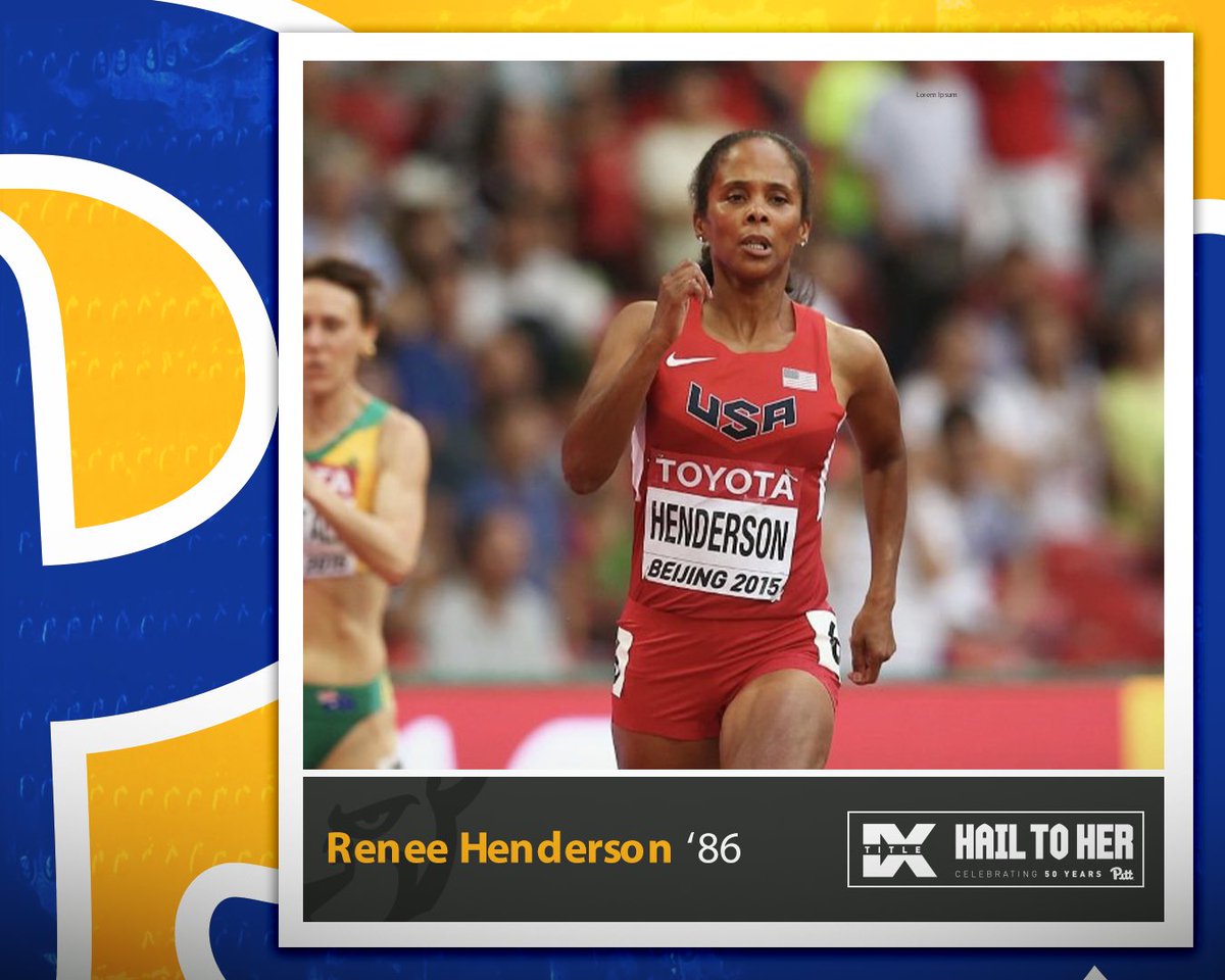 Pitt_TF_XC's tweet photo. 🌟Trailblazer Tuesday🌟

Next Up⬆️ Renee Henderson 👑 

✅First Big East Champion in Pitt history
✅2008 World Masters Track &amp; Field Championships
✅Won multiple Indoor and Outdoor Big East Track Championships https://t.co/rFGqedIUGk