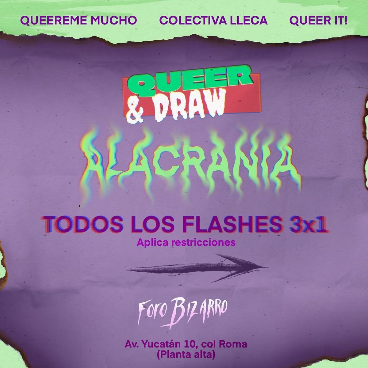 karenziomg's tweet photo. Tenemos flash day el Domingo 23 con @lleca_org @QueeremeMucho y @queerit_ https://t.co/kPbMG6mc5X