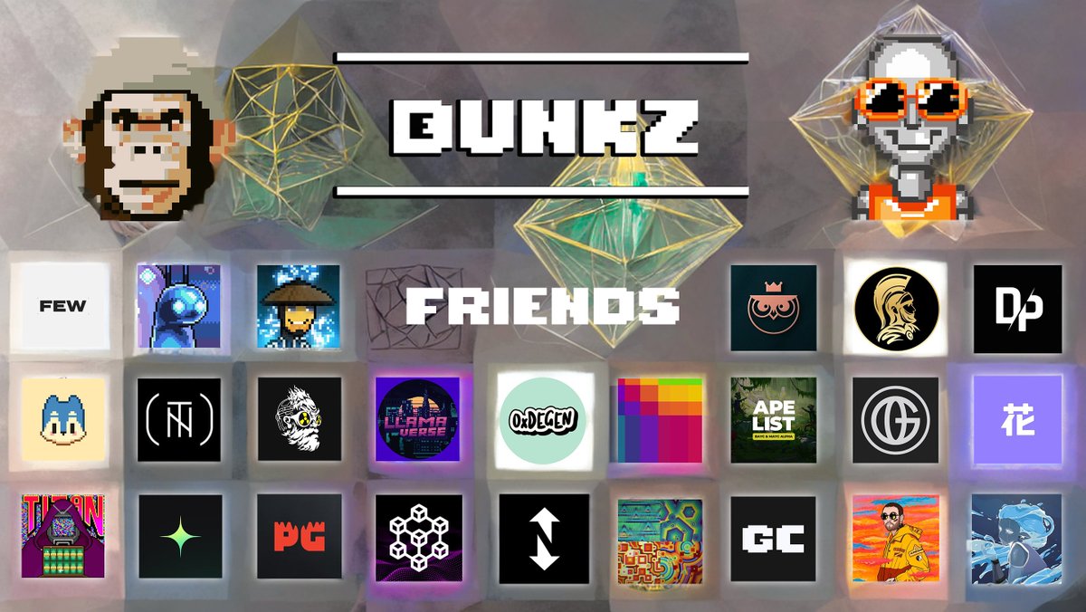 🚨15 HOURS TIL MINT🚨

To celebrate our launch &amp; amazing partners who've supported Jeff's vision, we're giving away 5 Free DUNKZ to our community🥳

To enter:
-Follow <a href="/DALLE_Punks/">DALL-E Punks</a> &amp; <a href="/JeffTheArtist_/">Jeff The Artist</a> 
-Like &amp; RT
-Comment your ETH address, we'll pick 5 winners when the mint opens!