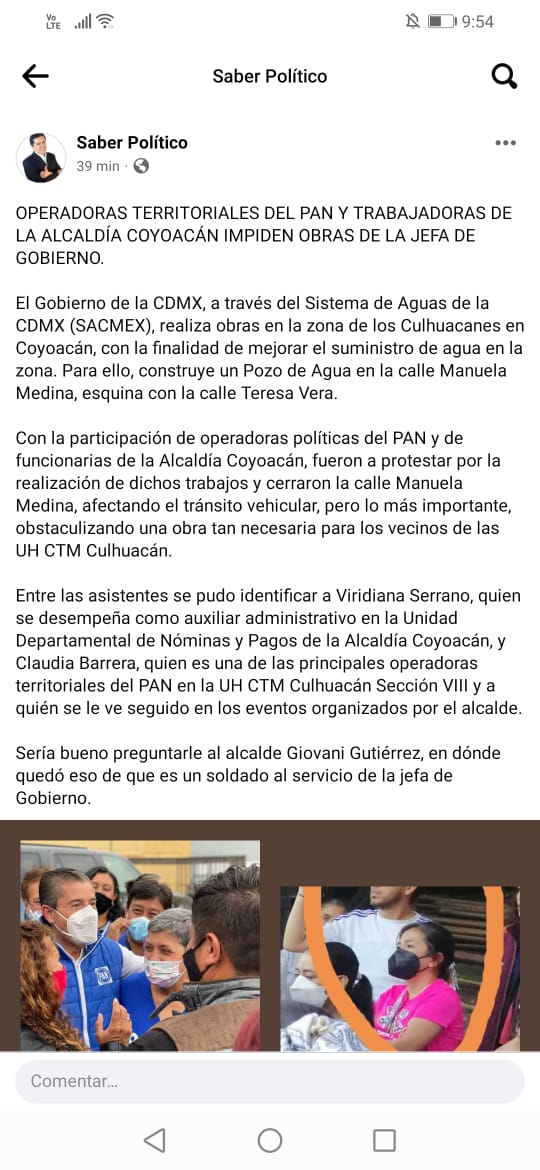 chingones1314's tweet photo. Le pedimos a la alcaldía coyoacan tome cartas en el asunto su famosa Viridiana Serrano Alonso se sustenta como ser casi casi mano derecha del alcalde amedrentando a la gente. @Alcaldia_Coy  @giogutierrezag @ContraloriaCDMX, cartas en el asunto para esta persona https://t.co/lobcmeGm9s