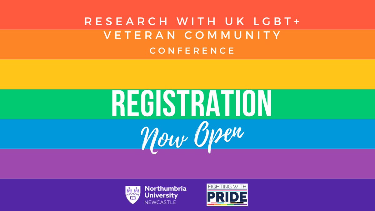 Registration is now open for the first #annualconference on research with the UK #LGBT+ #veteran community in partnership with @fightingwpride! 📅 12 January 2023 📍 @NorthumbriaUni Register here 👉 eventbrite.co.uk/e/research-wit…