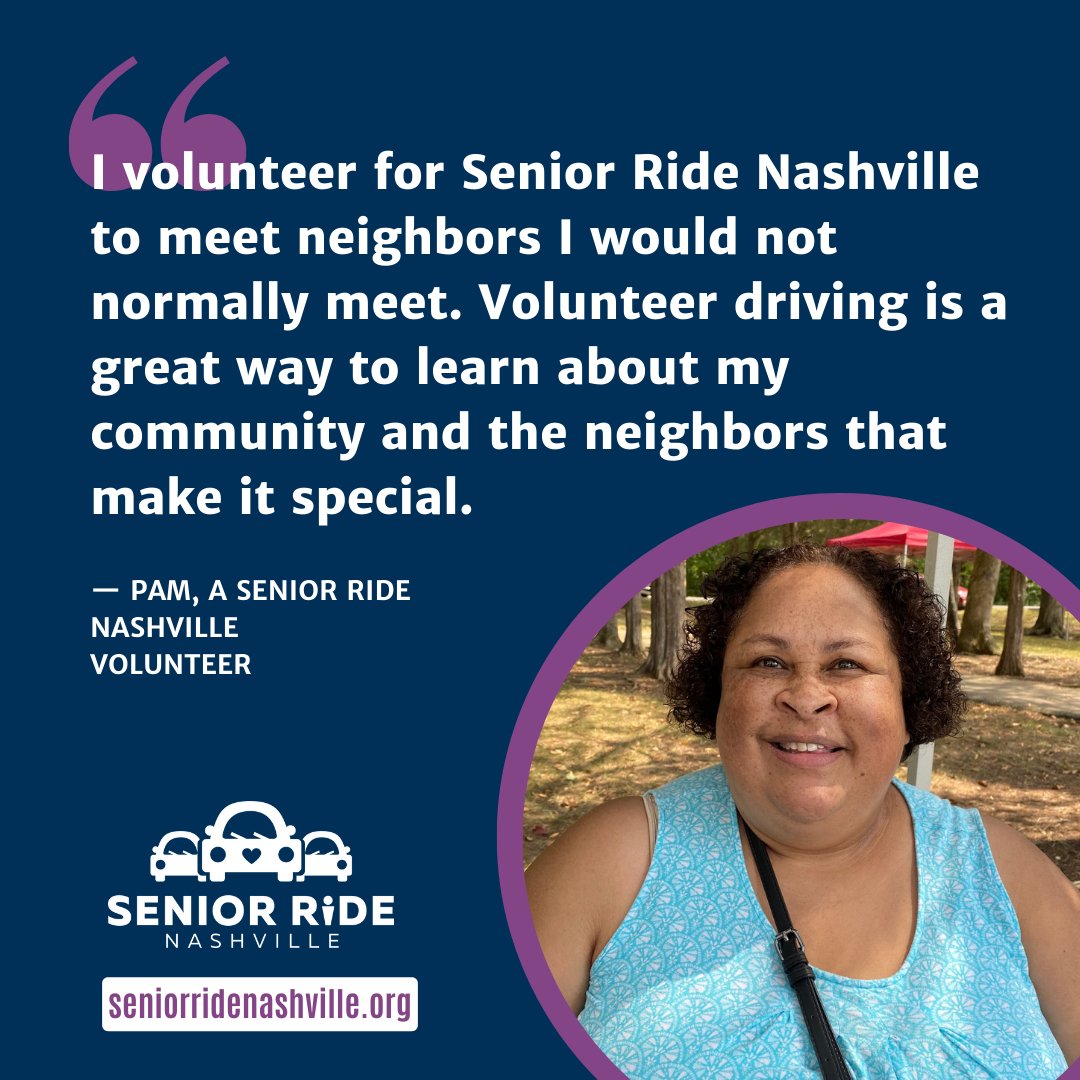 We have an urgent need for volunteer drivers. There are several trainings coming up! Sign up to get started! Share this post to help us tell more people about volunteering with Senior Ride. seniorridenashville.org/volunteer-trai…