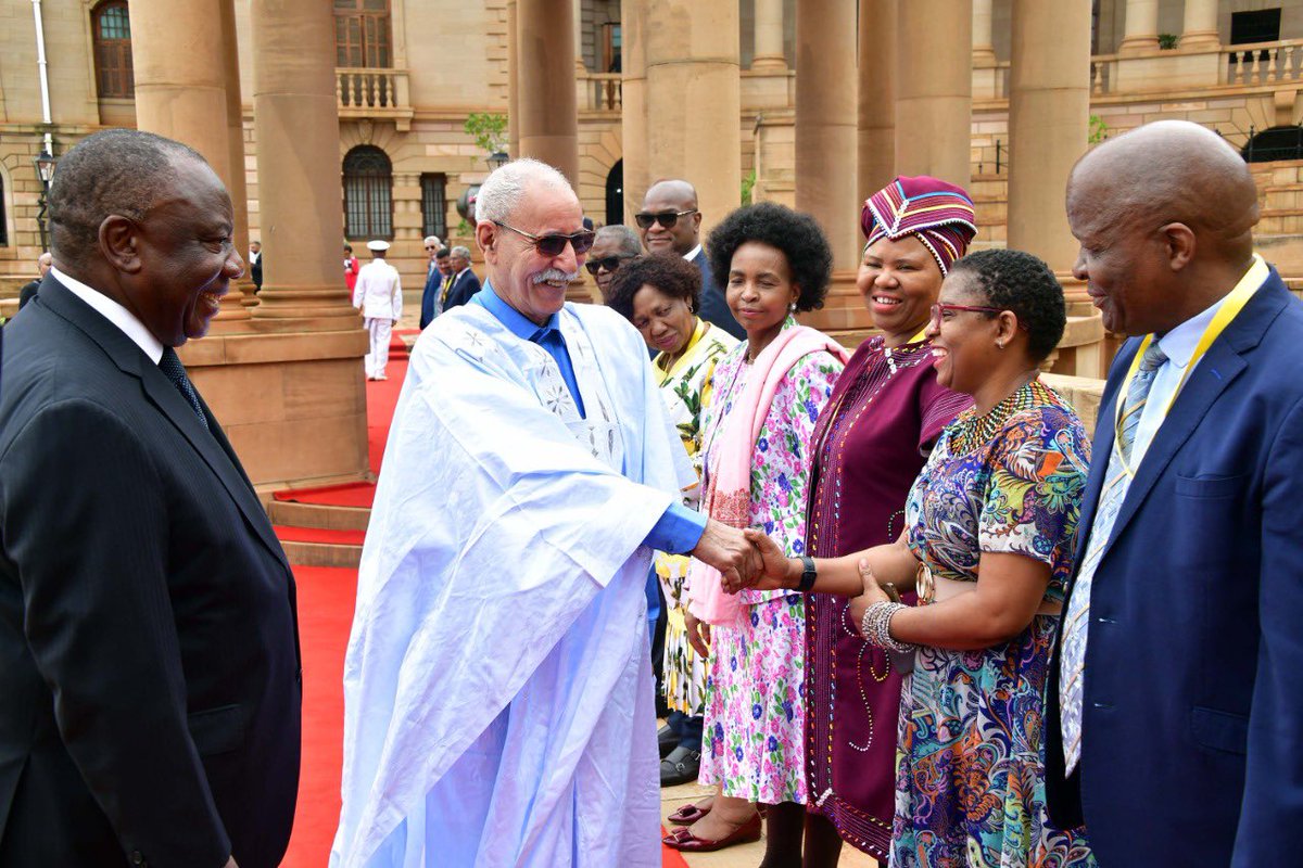 🔴Presidente de Sudáfrica🇿🇦 define la visita de estado de Brahim Gali como “una fuerte señal” del apoyo de Sudáfrica a la República Saharaui🇪🇭.