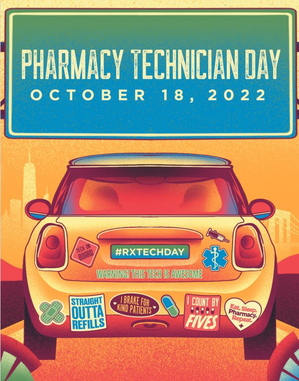 I’ve had the privilege to train and work with so many inspiring pharmacy technicians over the years and continue to do so. Happy pharmacy technician day, I couldn’t be more proud to be a pharmacy technician! 🎉