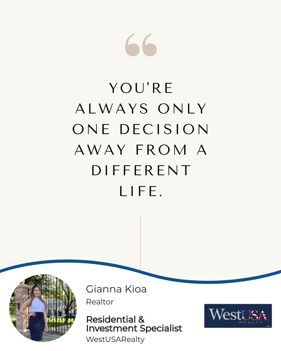 GiannaKioa's tweet photo. That decision could be buying a new home. DM me and let’s get searching.

#onedecisionaway #differentlife #needanagent #ListingSpecialist #ILoveRealEstate #HouseHunters #happyhome #buyahome #homesearch https://t.co/Pr4WsH8pym