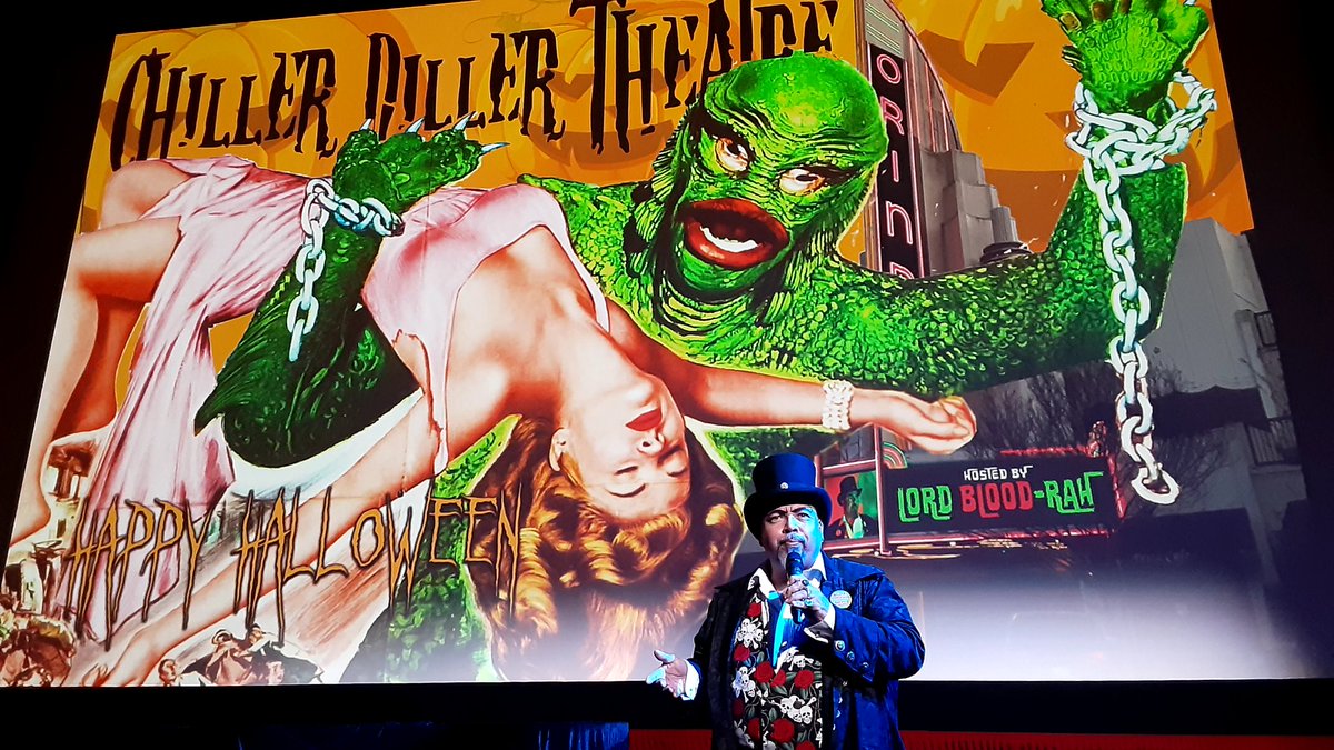 SciFiBob's tweet photo. Big thank you to everyone supporting our Chiller Diller Theatres at the Orinda this past year. Our Halloween show with Revenge of the Creature was a blast! https://t.co/9y44eoxQeC