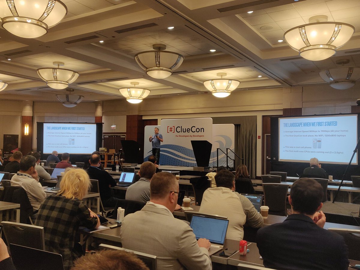 Attending the one and only <a href="/anthmfs/">Anthony Minessale</a> at #Cluecon2022 organized by <a href="/freeswitch/">FreeSWITCH</a> and <a href="/SignalWire/">SignalWire</a> 

Sponsered by <a href="/Inextrix/">Inextrix Technologies Pvt. Ltd.</a>