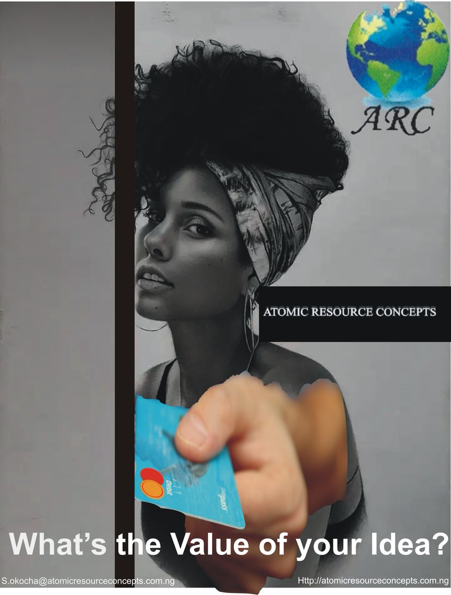 Atomic Resource Concepts  . . . Giving business Ideas great commercial Values

Great ideals deserves great value and we provide that bridge to help you attraction your best audiences and the appropriate business model to market forn value.

s.okocha@atomicresourceconcepts.com.ng