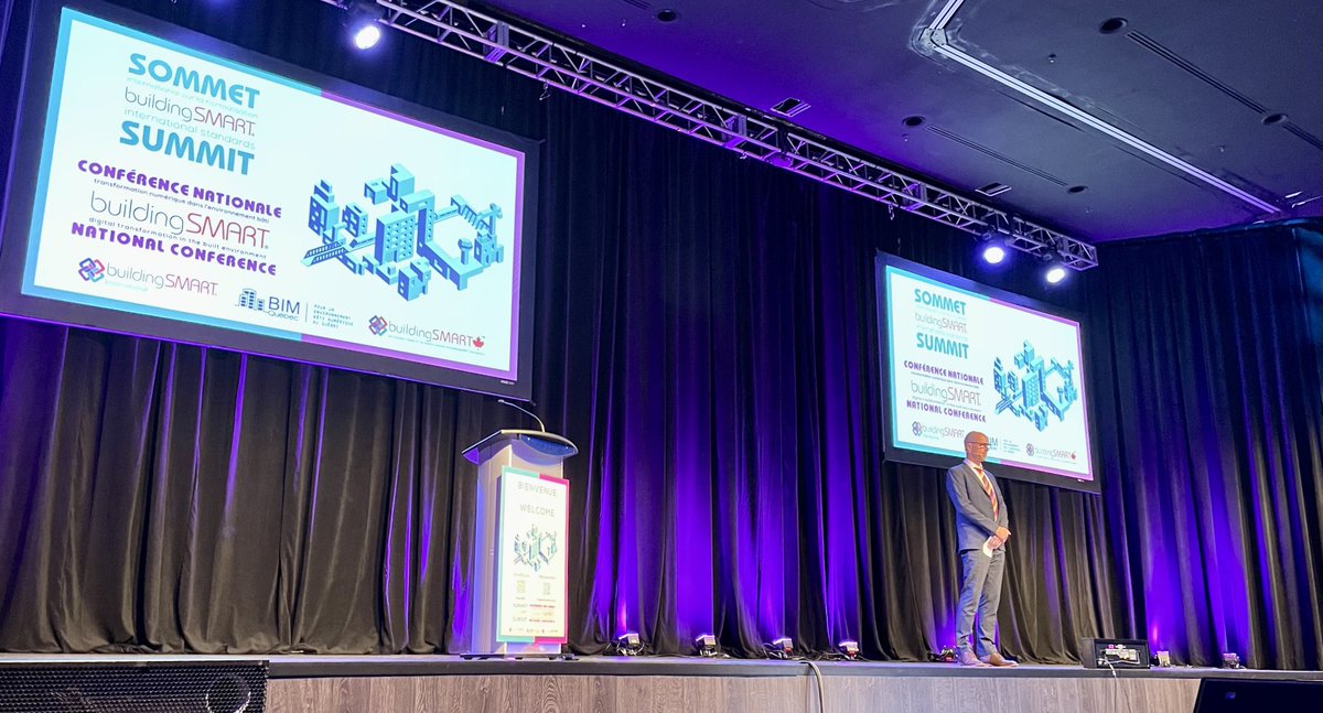 Excited to talk about sustainability with the ⁦<a href="/buildingSMARTIn/">buildingSMART International</a>⁩ community in Montréal. We are stakeholders in this growing ecosystem, sharing the vision for open, interoperable data.